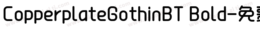 CopperplateGothinBT Bold字体转换